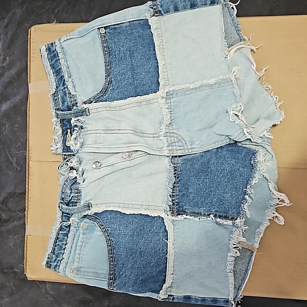 Women's Wild Fable patchwork denim shorts , size 8